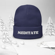 Meditate Embroidered Beanie - Holistic United