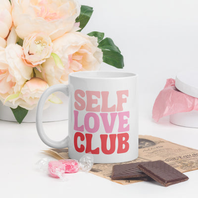Rose Self Love White Glossy Mug - Holistic United