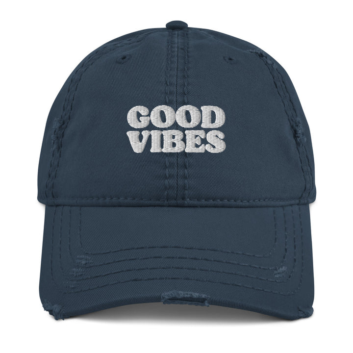 Good Vibes Distressed Hat - Holistic United