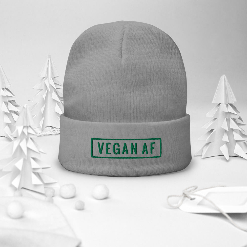 Vegan AF Embroidered Beanie - Holistic United