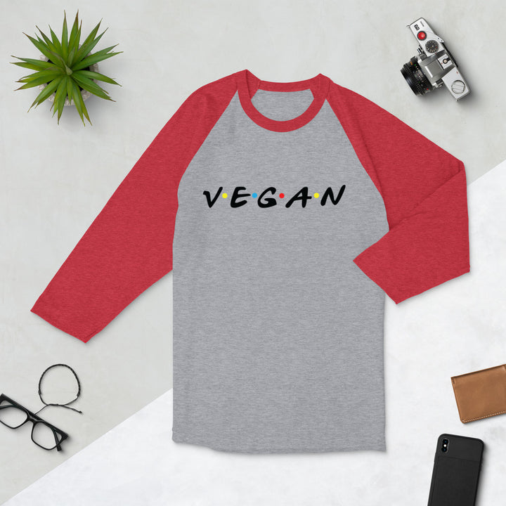 Vegan 3/4 Sleeve Unisex Raglan Shirt - Holistic United