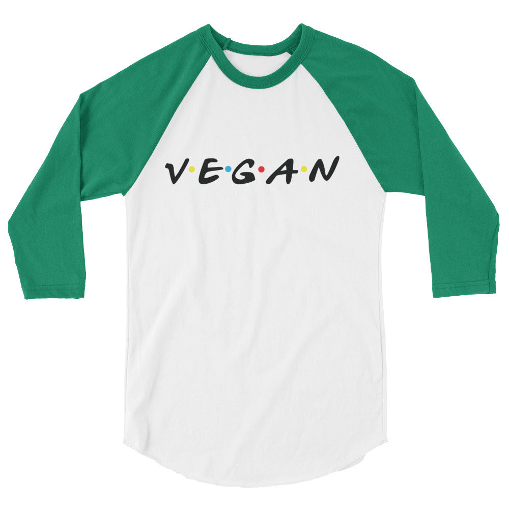 Vegan 3/4 Sleeve Unisex Raglan Shirt - Holistic United