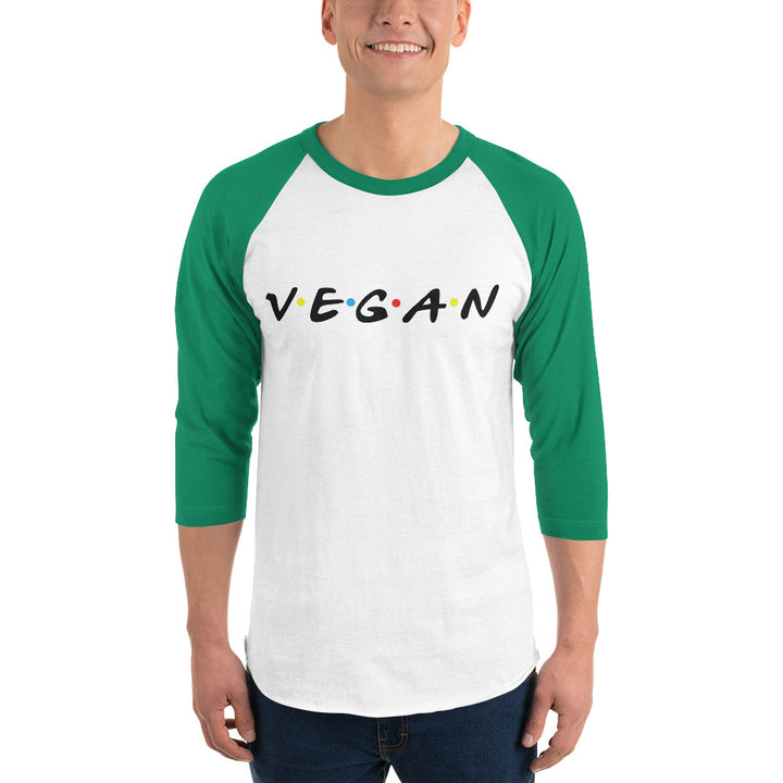 Vegan 3/4 Sleeve Unisex Raglan Shirt - Holistic United