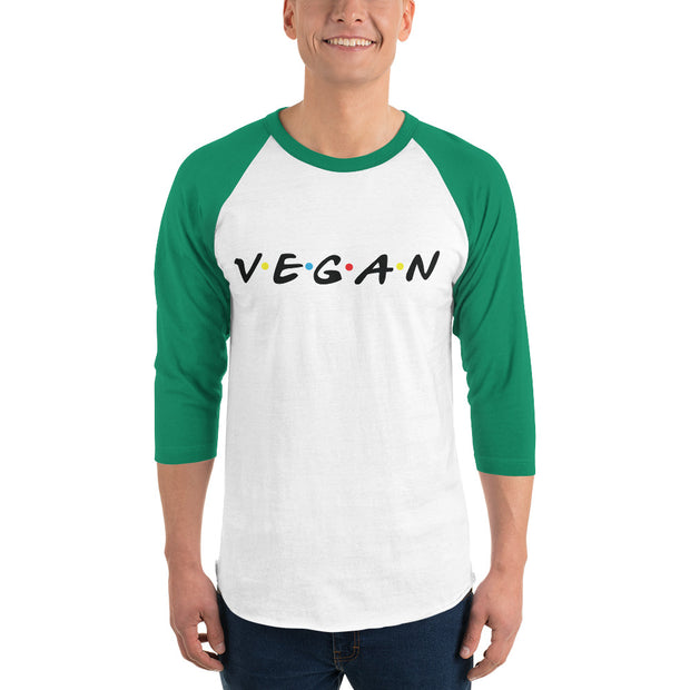 Vegan 3/4 Sleeve Unisex Raglan Shirt - Holistic United