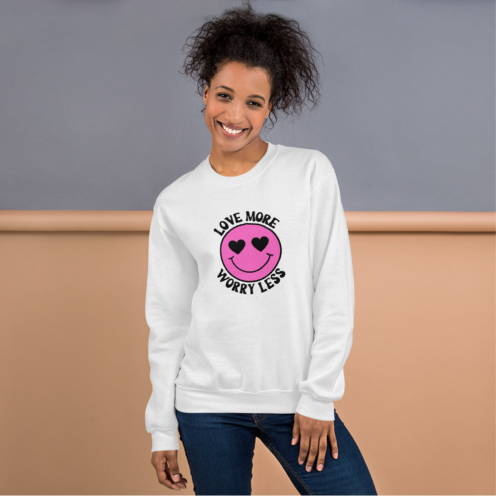 Love More Worry Less Unisex Sweatshirt - Holistic United