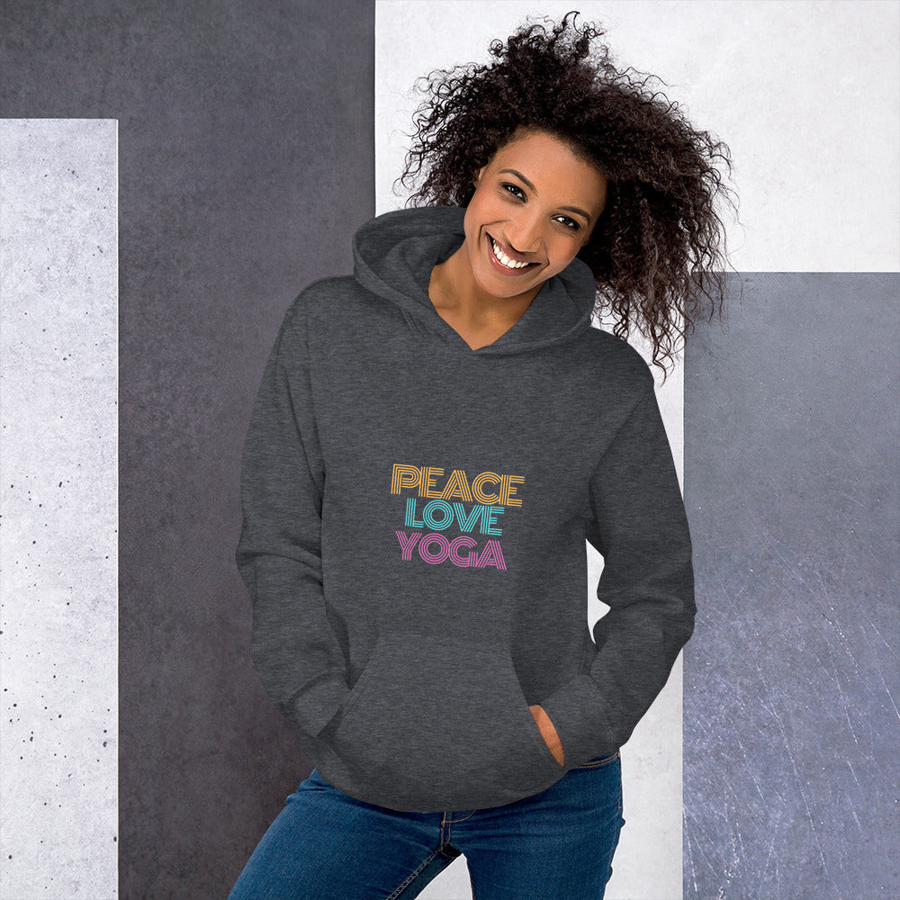 Peace Love Yoga Unisex Hoodie - Holistic United