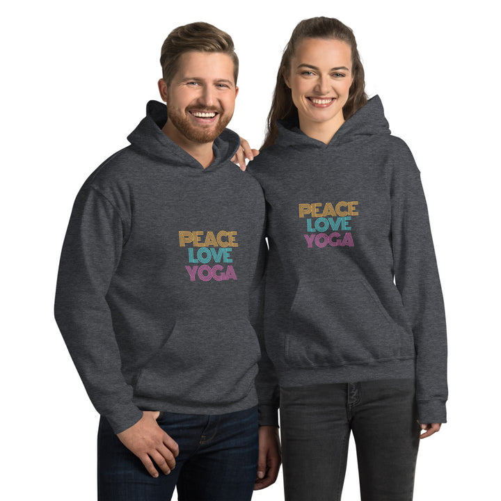 Peace Love Yoga Unisex Hoodie - Holistic United