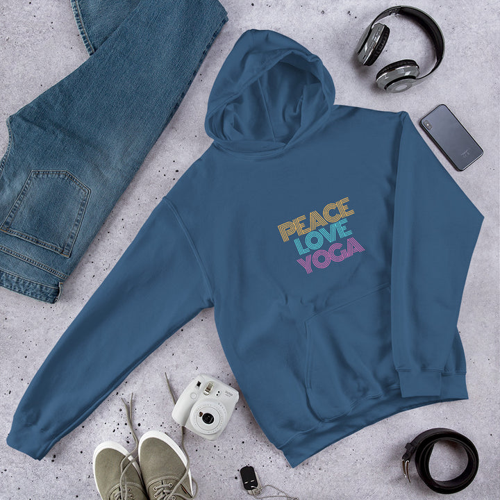 Peace Love Yoga Unisex Hoodie - Holistic United