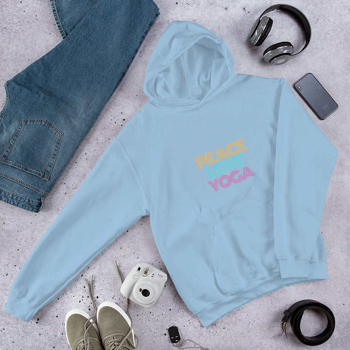 Peace Love Yoga Unisex Hoodie - Holistic United