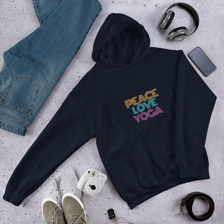 Peace Love Yoga Unisex Hoodie - Holistic United