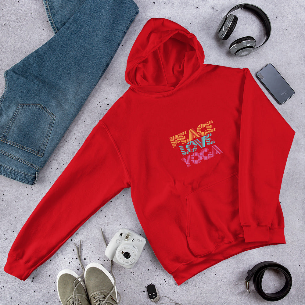 Peace Love Yoga Unisex Hoodie - Holistic United