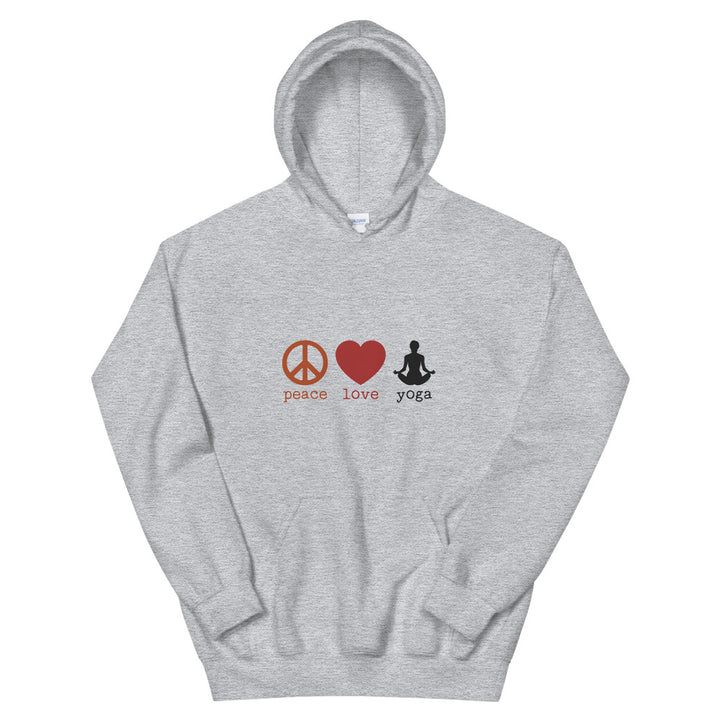 Peace Love Yoga Unisex Hoodie - Holistic United