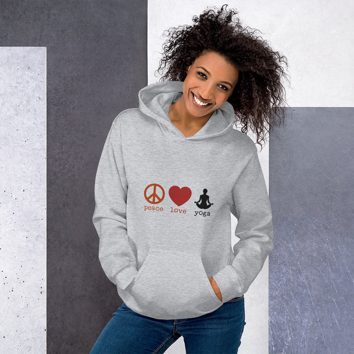 Peace Love Yoga Unisex Hoodie - Holistic United