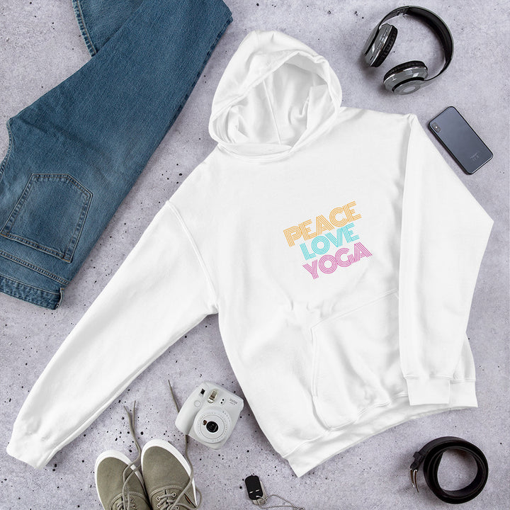 Peace Love Yoga Unisex Hoodie - Holistic United