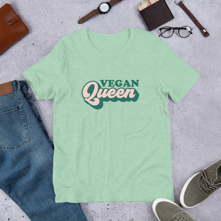 Vegan Queen Short-Sleeve Unisex T-Shirt - Holistic United