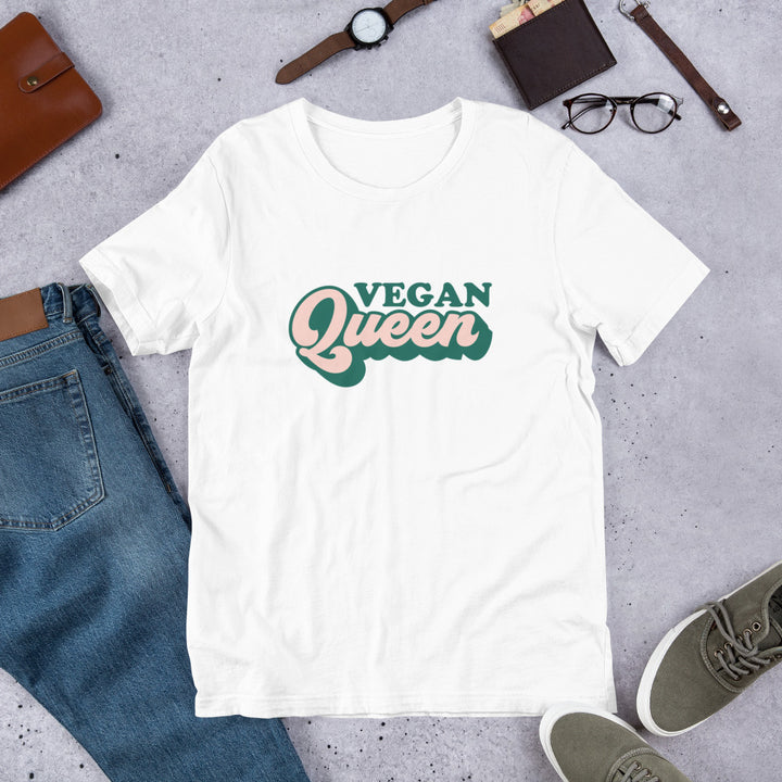 Vegan Queen Short-Sleeve Unisex T-Shirt - Holistic United