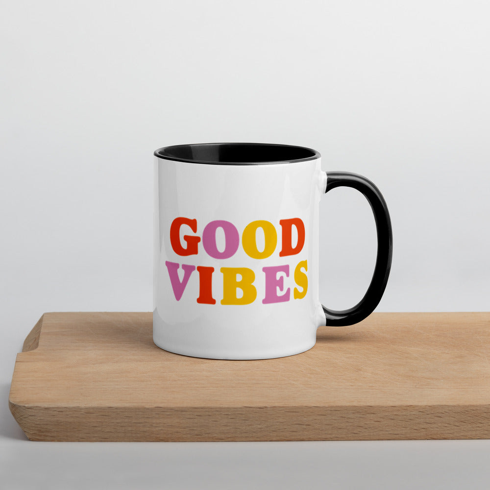 Good Vibes Mug with Color Inside - Holistic United