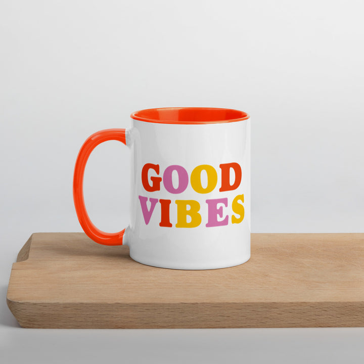 Good Vibes Mug with Color Inside - Holistic United