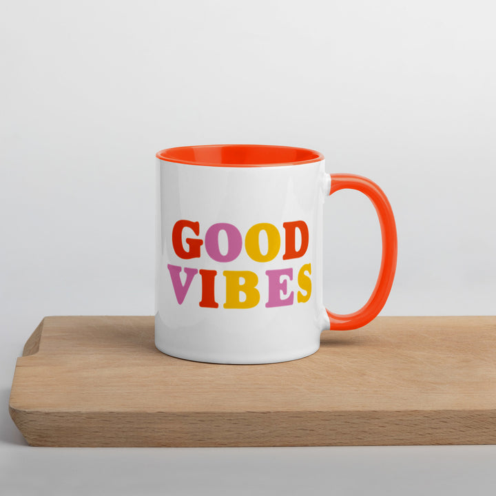 Good Vibes Mug with Color Inside - Holistic United