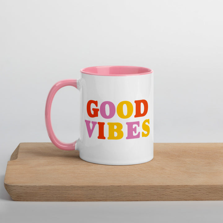 Good Vibes Mug with Color Inside - Holistic United