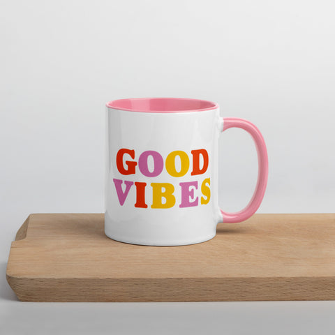 Good Vibes Mug with Color Inside - Holistic United
