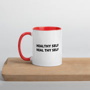 Healthy Self Heal Thy Self Mug with Color Inside - Holistic United