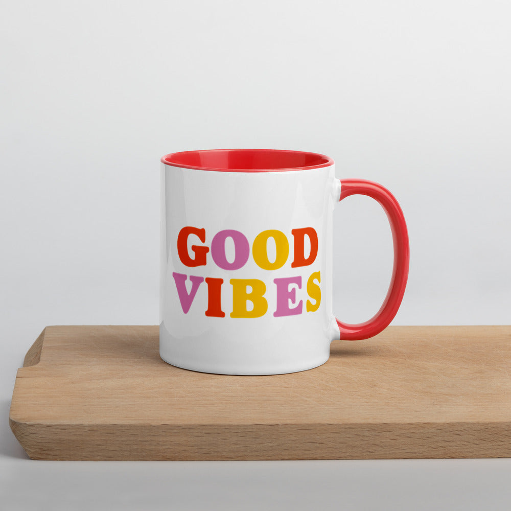 Good Vibes Mug with Color Inside - Holistic United