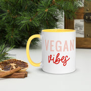 Vegan Vibes Mug with Color Inside - Holistic United