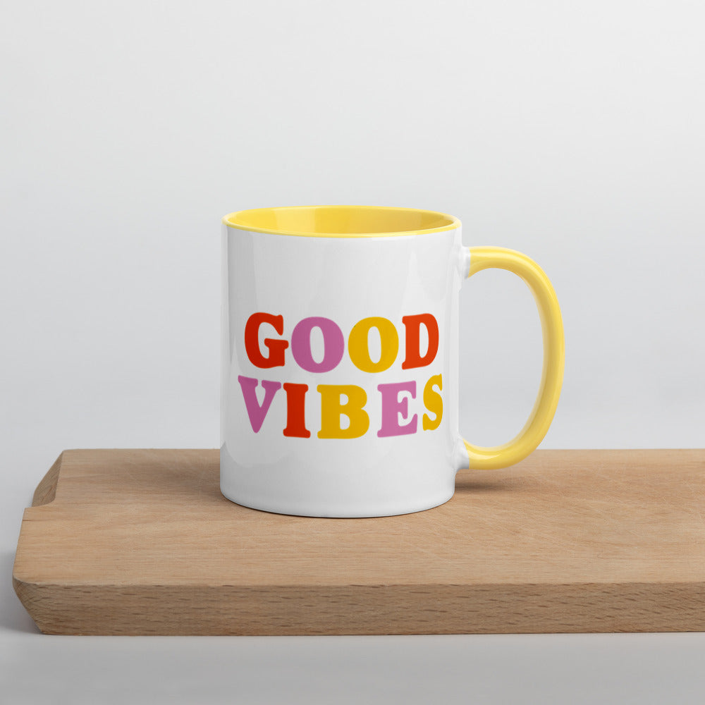 Good Vibes Mug with Color Inside - Holistic United