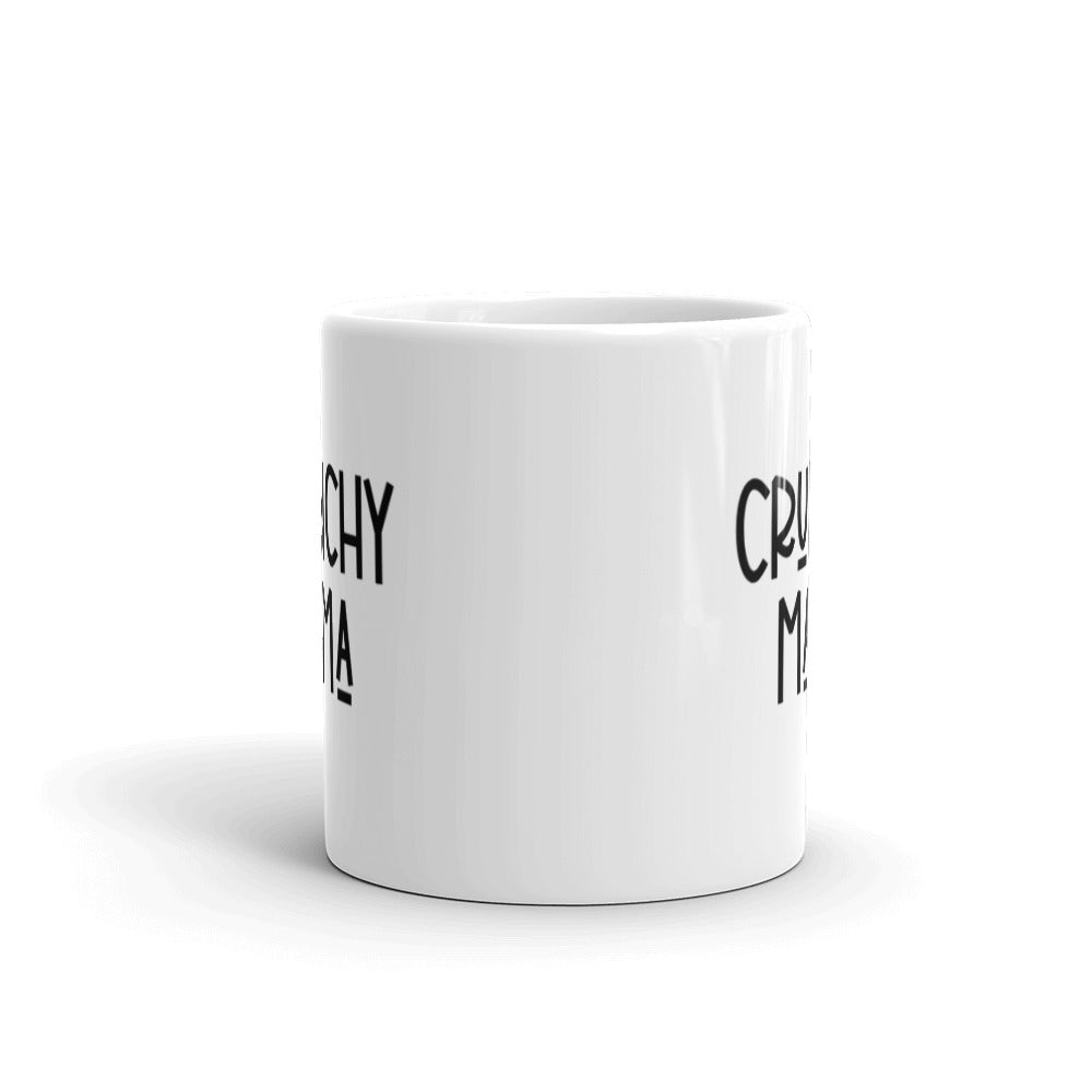 Crunchy Mama White Glossy Mug - Holistic United