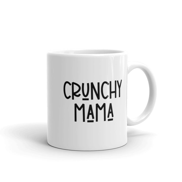 Crunchy Mama White Glossy Mug - Holistic United