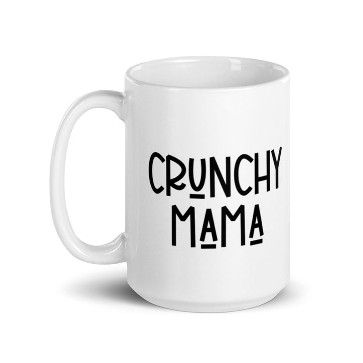 Crunchy Mama White Glossy Mug - Holistic United