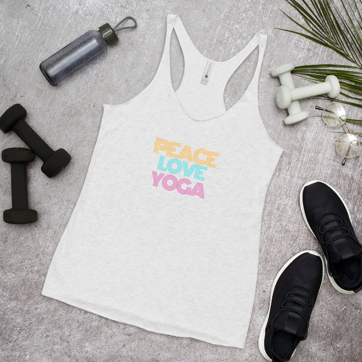 Peace Love Yoga Women's Racerback Tank - Holistic United