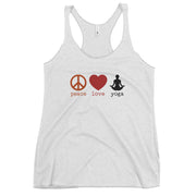Peace Love Yoga 2 Women's Racerback Tank - Holistic United